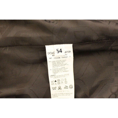 Dolce & Gabbana Brown Striped Stretch Dress Vest Dolce & Gabbana