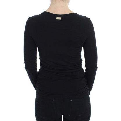 Versace Jeans Black Stretch Longsleeve Sweater Versace Jeans