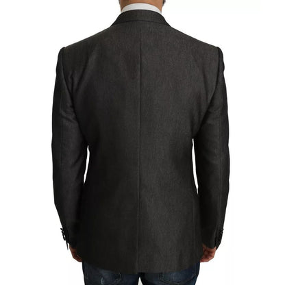 Dolce & Gabbana Gray MARTINI 2 Piece Vest Coat Blazer