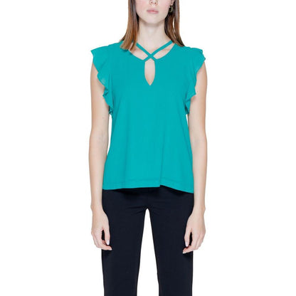 Rinascimento Bicolor Polyester Blouse