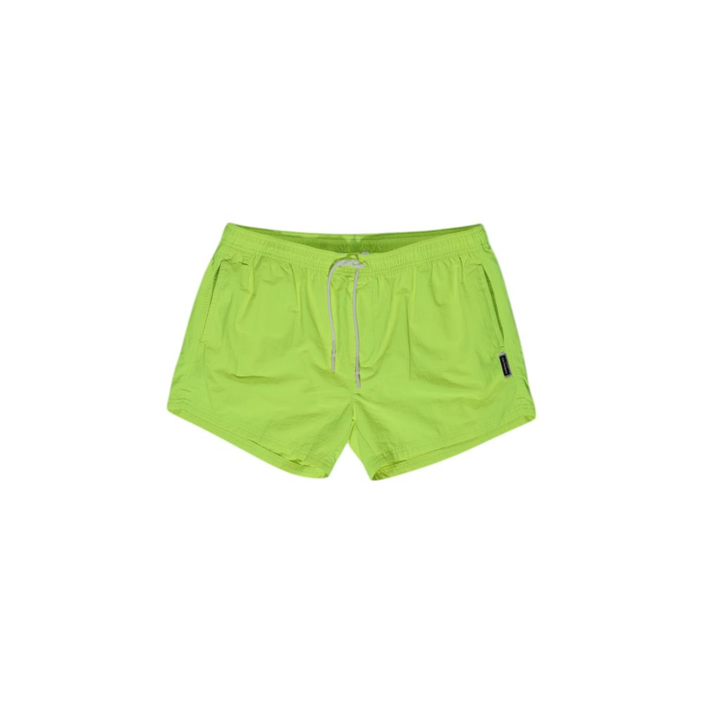 Hamaki-Ho Yellow Polyester Swim Shorts