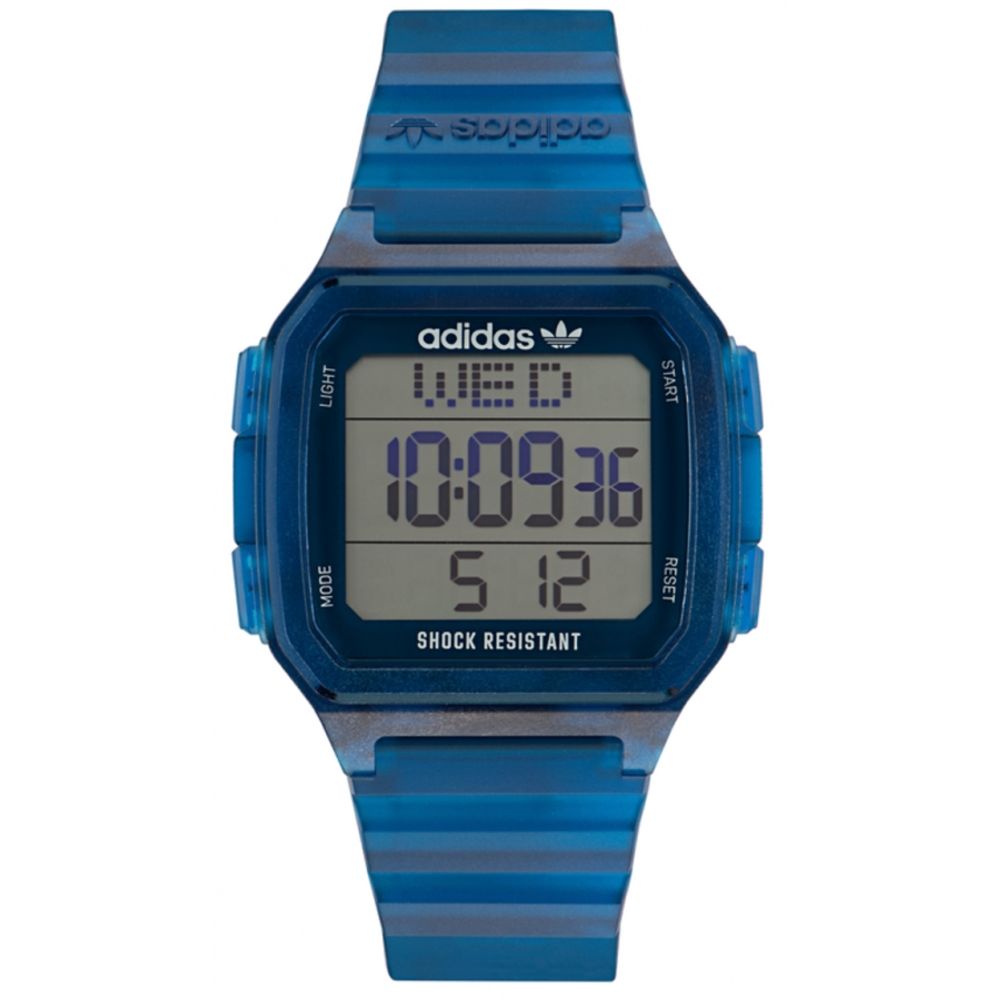 Adidas Blue Resin Digital Watch 1728,67434610848,Accessories,Adidas,Blue,Digital Watches - Watches - Accessories,Men,New with tags,Watches - Accessories