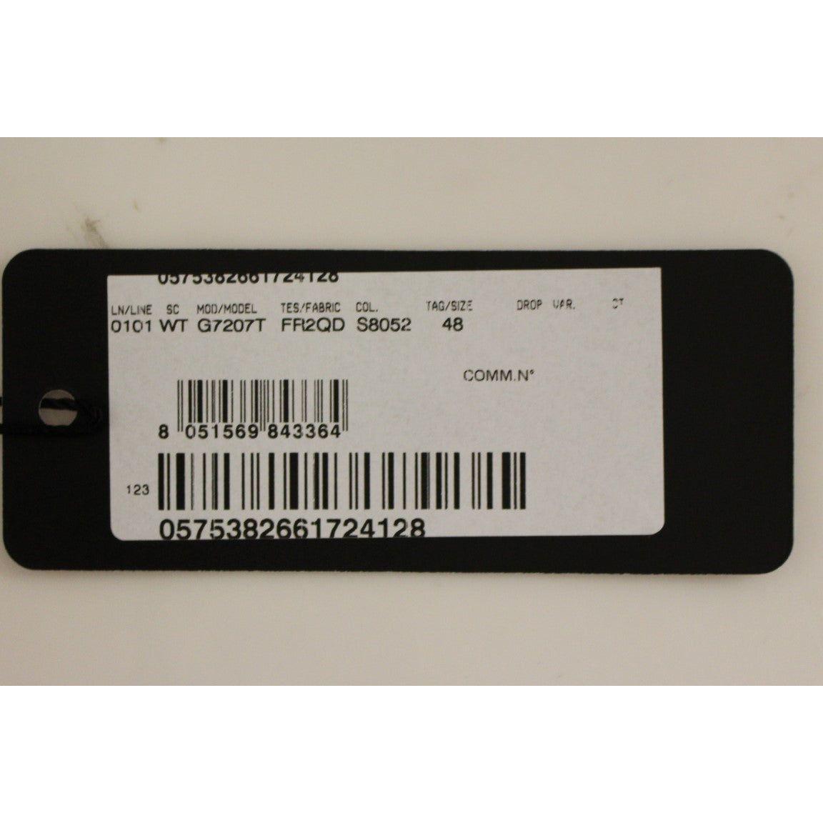 Dolce & Gabbana Gray Striped Wool Single Breasted Vest Dolce & Gabbana