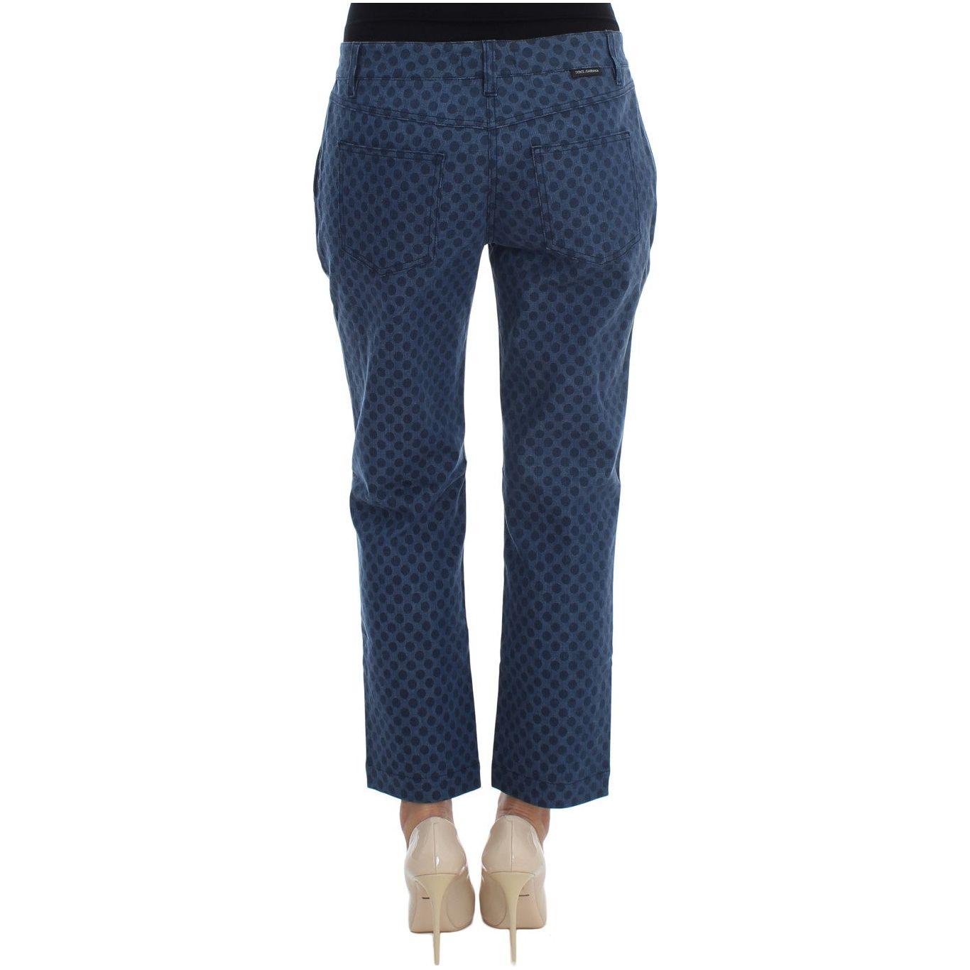 Dolce & Gabbana Polka Dotted Stretch Capri Jeans Dolce & Gabbana