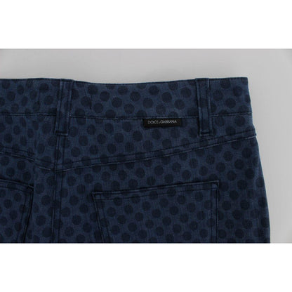 Dolce & Gabbana Polka Dotted Stretch Capri Jeans Dolce & Gabbana