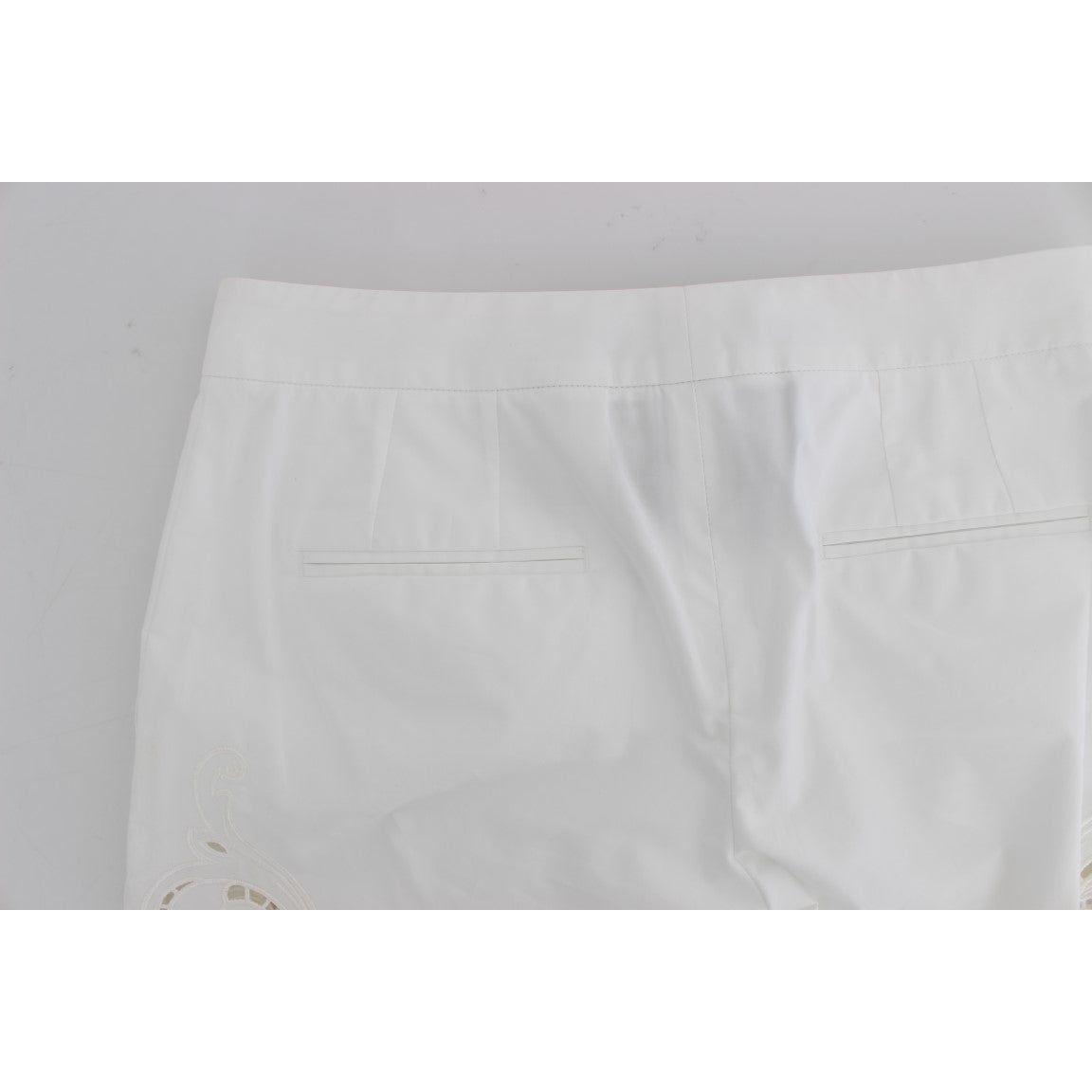 Dolce & Gabbana White Floral Cutout Dress Sicily Pants Dolce & Gabbana