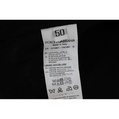 Dolce & Gabbana Gray Striped Formal Vest Dolce & Gabbana