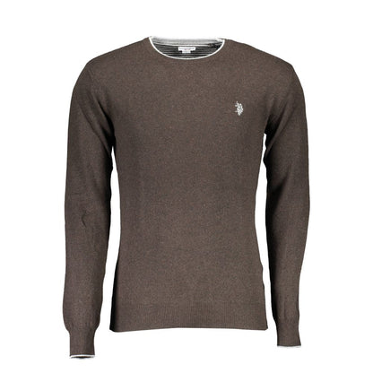 U.S. POLO ASSN. Brown Wool Men's Sweater