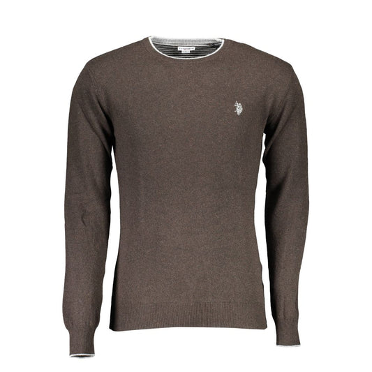 U.S. POLO ASSN. Brown Wool Men's Sweater