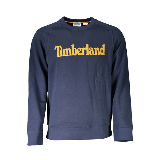 Timberland Blue Cotton Men Sweatshirt