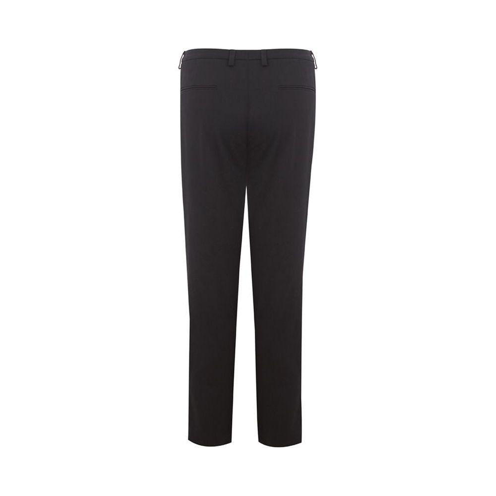 Lardini Black Cotton Chino Pants