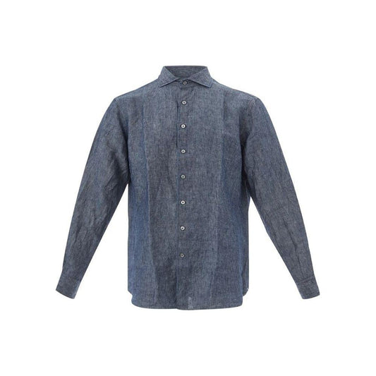 Lardini Blue Denim Shirt