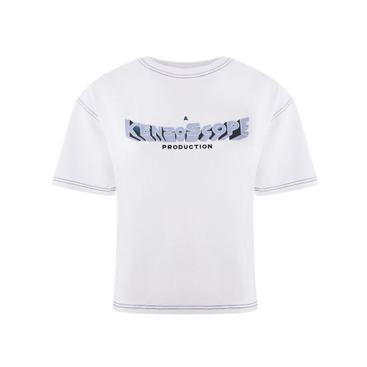 Kenzo White Cotton T-Shirt 1728,67397976224,Clothing,Kenzo,New with tags,T-Shirts - Clothing,T-Shirts - T-Shirts - Clothing,Tops & T-Shirts - Women - Clothing,White,Women,XS