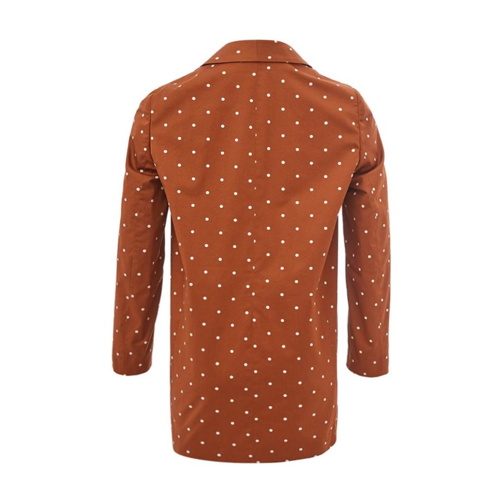 Lardini Brown Cotton Trench Coat