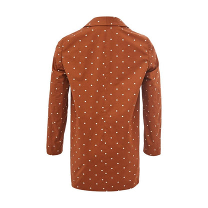 Lardini Brown Cotton Trench Coat