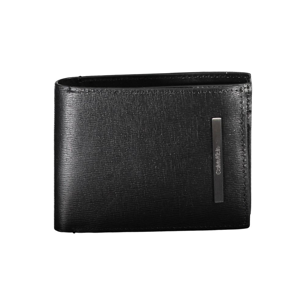 Calvin Klein Black Eco-Leather Men Wallet