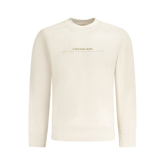 Calvin Klein Beige Cotton Men's Sweatshirt