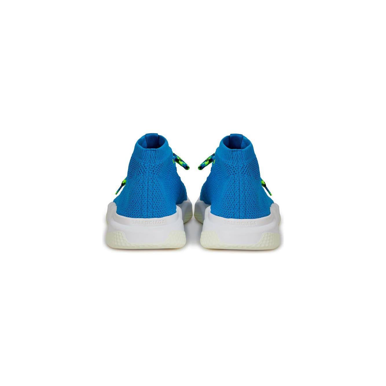 Balenciaga Blue Cotton Athletic Sneakers