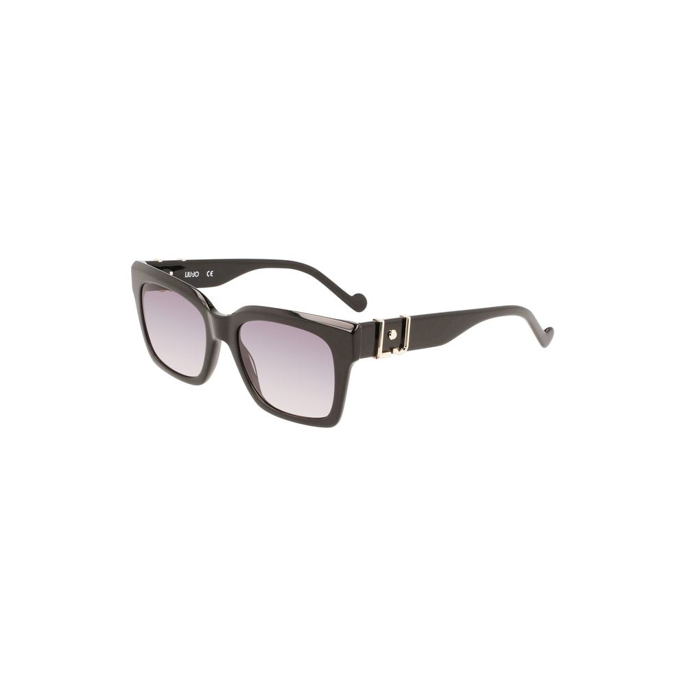 Liu Jo Black Acetate Women Sunglasses