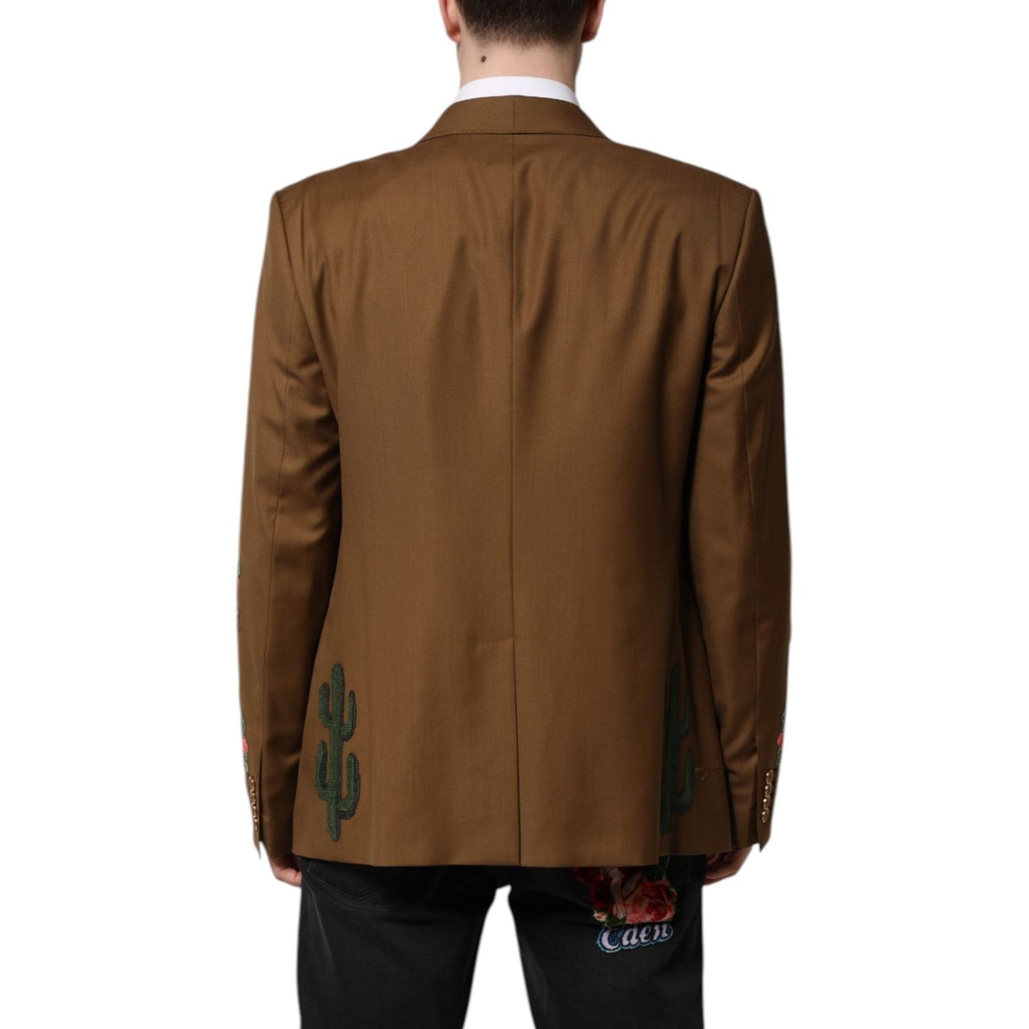 Dolce & Gabbana Brown MARTINI Single Breasted Coat Blazer KOS2355-56