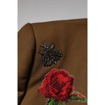 Dolce & Gabbana Brown MARTINI Single Breasted Coat Blazer KOS2355-56