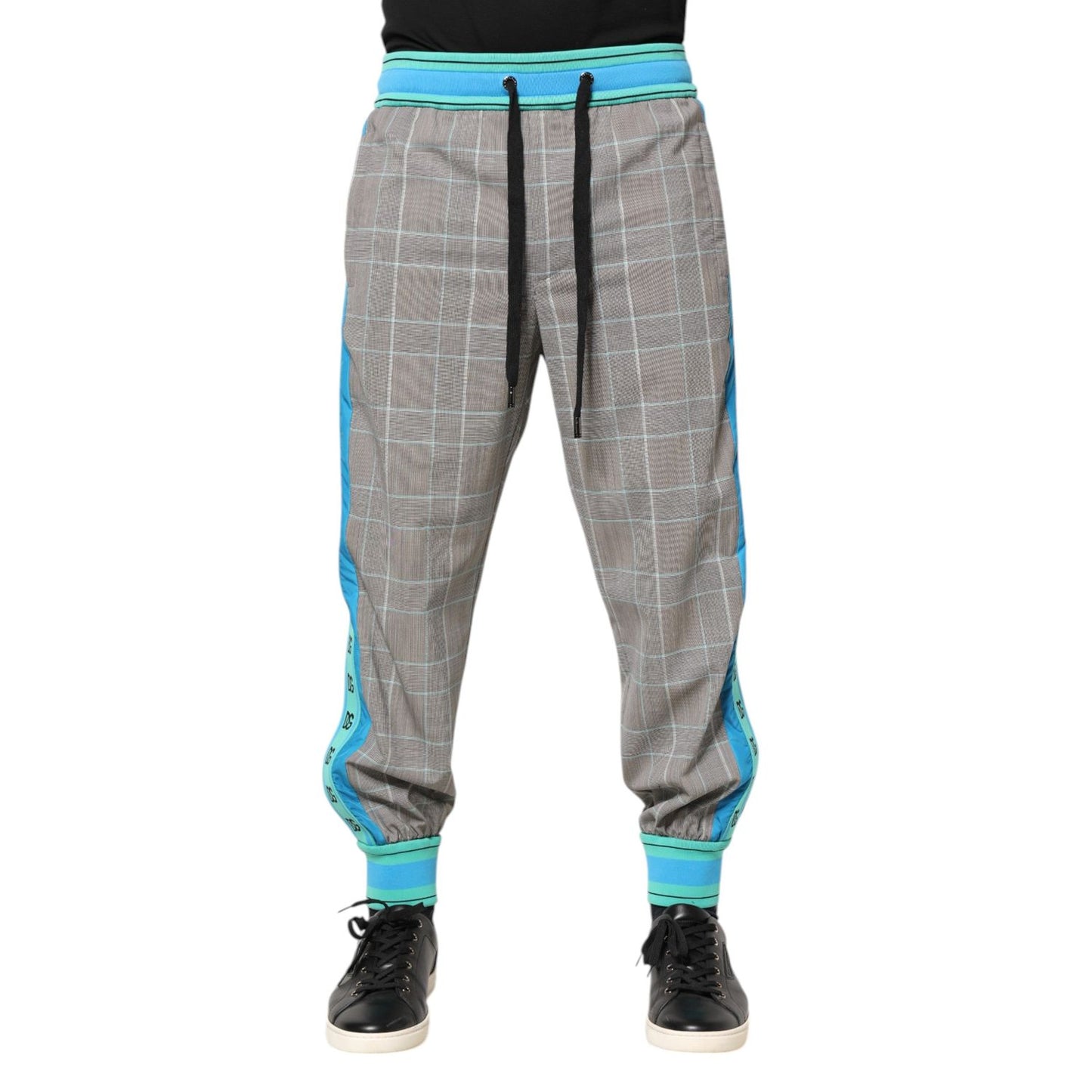 Dolce & Gabbana Multicolor Cotton Men Jogger Sweatpants Pants PAN76270-46