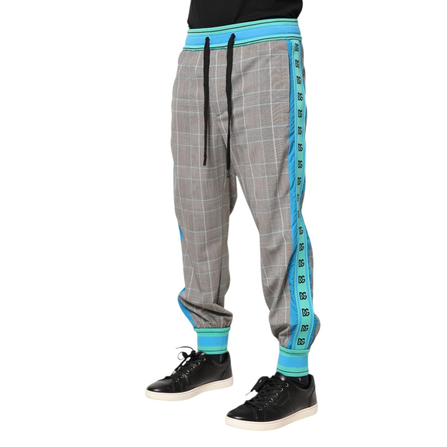 Dolce & Gabbana Multicolor Cotton Men Jogger Sweatpants Pants PAN76270-46