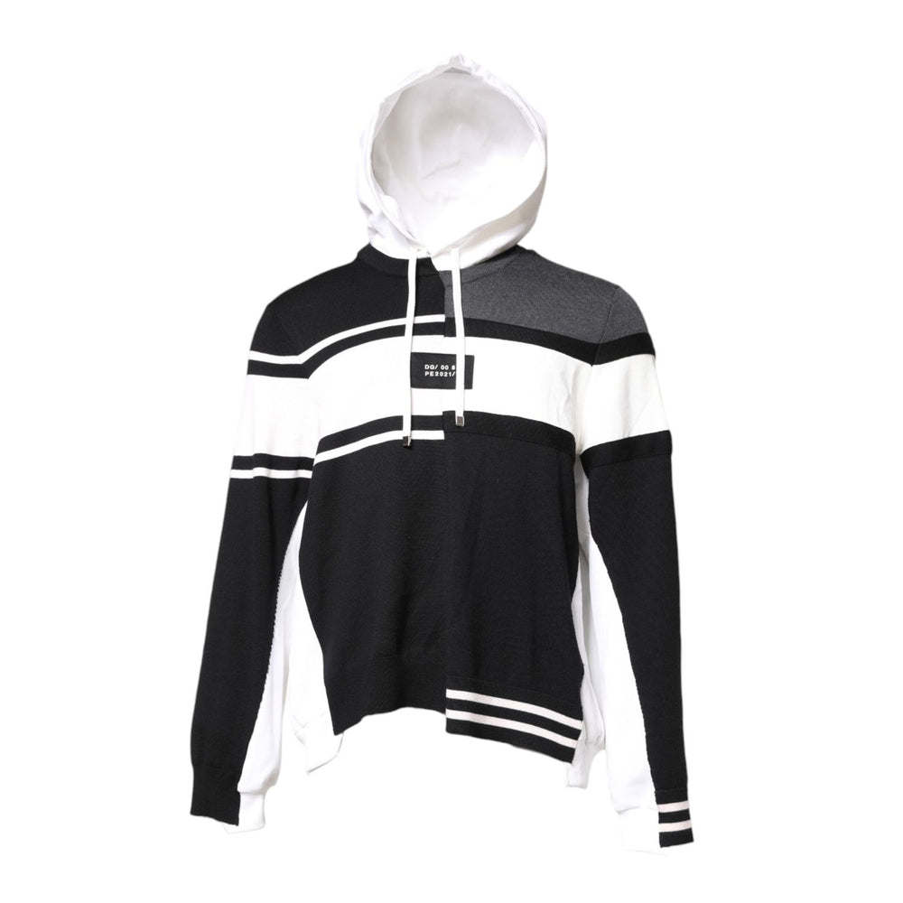 Dolce & Gabbana Multicolor Logo Pullover Hooded Sweater TSH90268-50