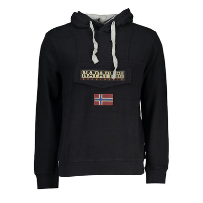 Napapijri Black Cotton Men's Sweatshirt