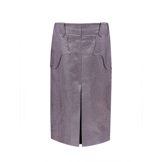 Tom Ford Purple Polyamide Midi Skirt Tom Ford