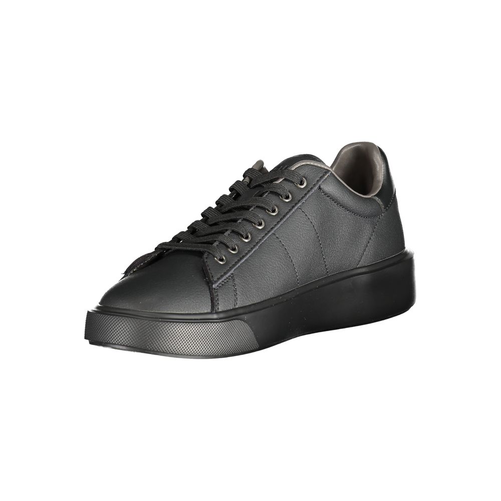Blauer Black Polyester Low Top Sneakers Blauer