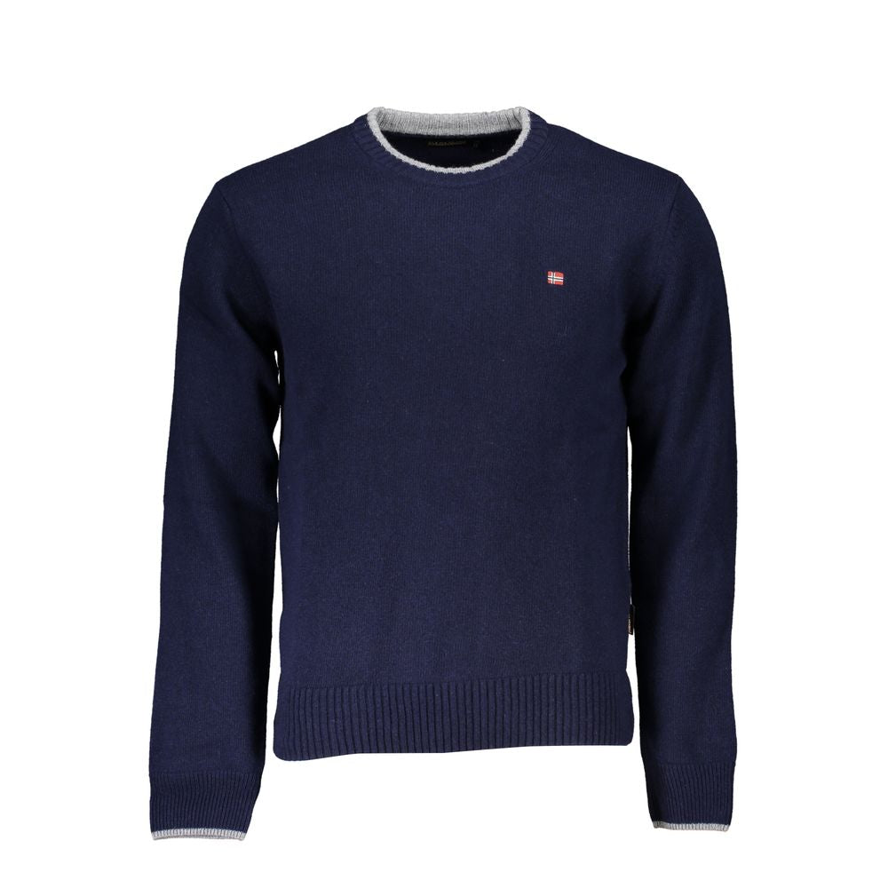 Napapijri Blue Tessuto Men Sweater
