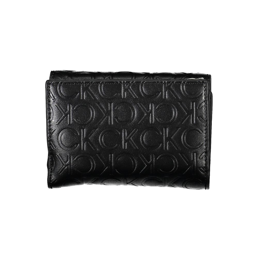 Calvin Klein Black Polyurethane Women Wallet