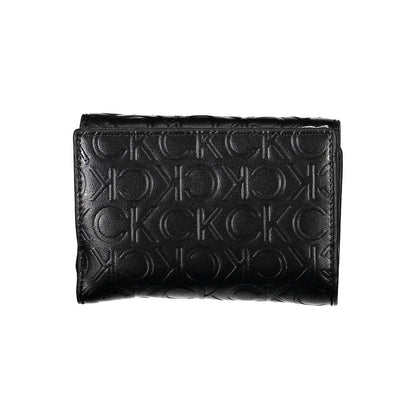 Calvin Klein Black Polyurethane Women Wallet