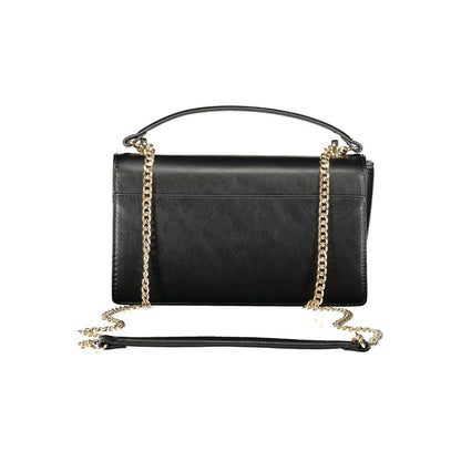 Mario Valentino Black Polyurethane Women Shoulder Bag