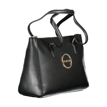 Mario Valentino Black Polyurethane Women Handbag