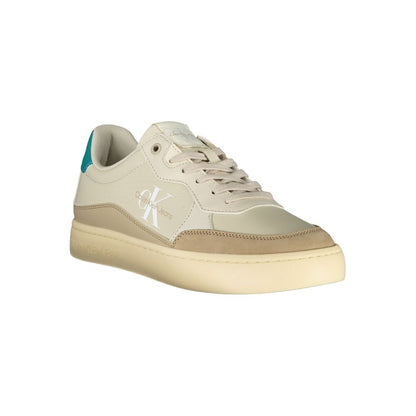 Calvin Klein Beige Polyester Athletic Sneakers Calvin Klein