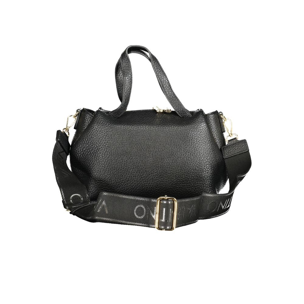 Mario Valentino Black Polyurethane Women Handbag