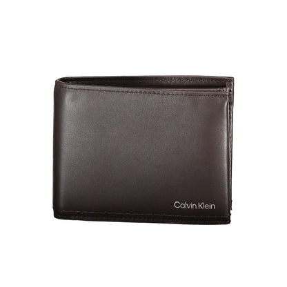 Calvin Klein Marrone Leather Mens Wallet