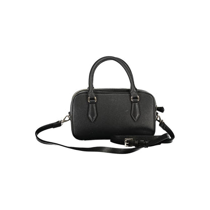 Mario Valentino Black Polyurethane Women Handbag