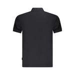 Napapijri Black Cotton Men Polo Shirt NA-35684-XXL