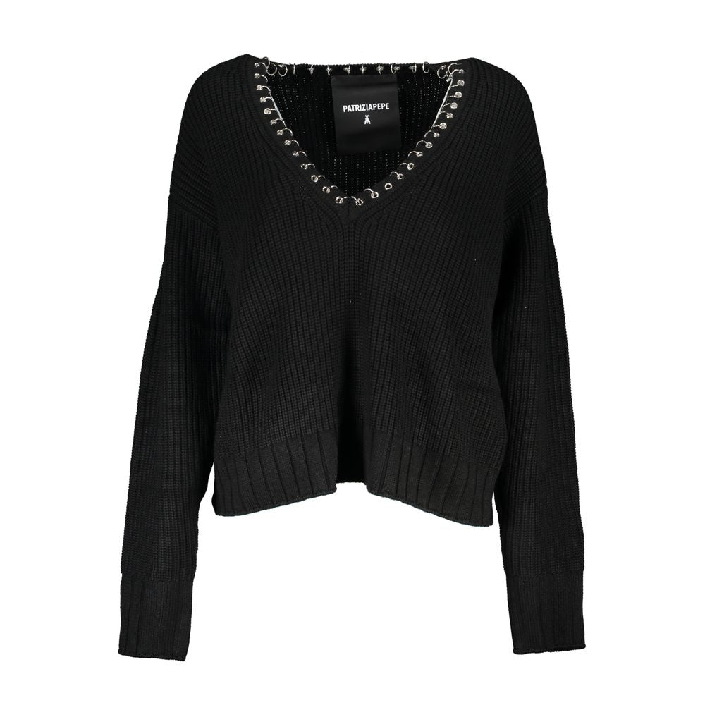 Patrizia Pepe Black Tessuto Women Sweater
