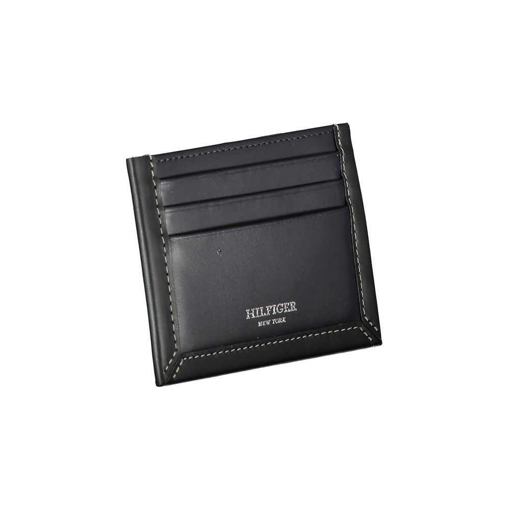 Tommy Hilfiger Blue Leather Men Wallet