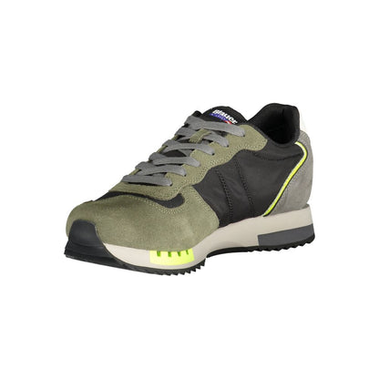 Blauer Green Polyester Athletic Sneakers Blauer