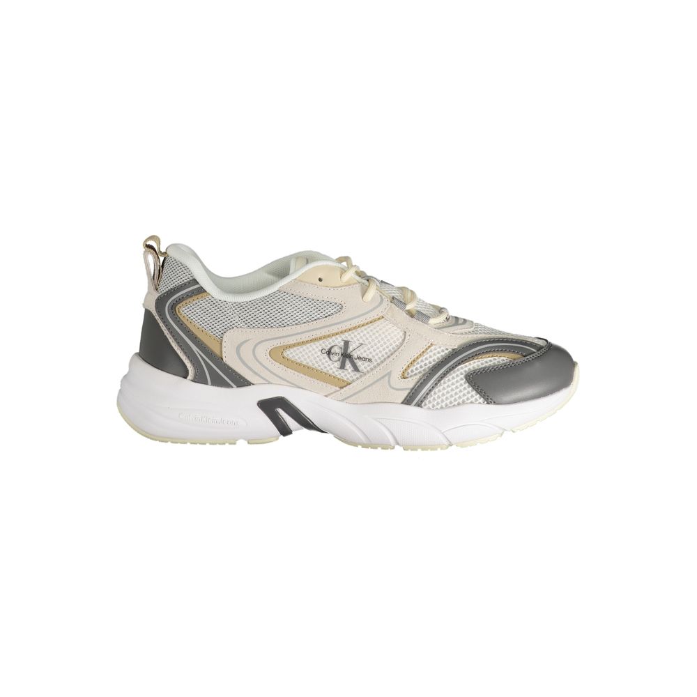 Calvin Klein Beige Polyurethane Men Sneaker