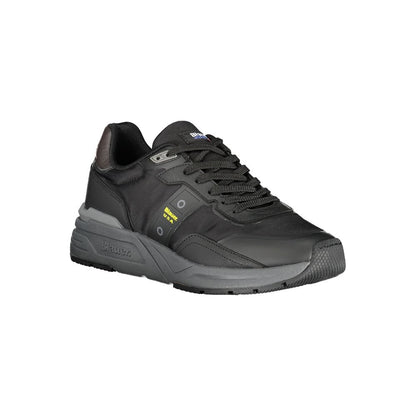 Blauer Black Polyester Athletic Sneakers Blauer