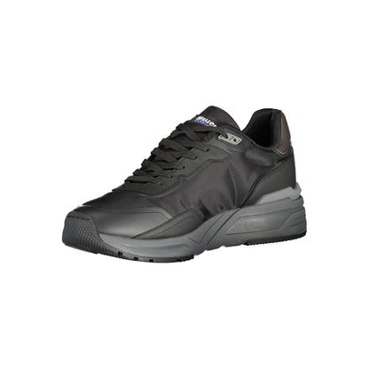 Blauer Black Polyester Athletic Sneakers Blauer