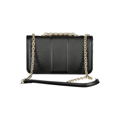 Mario Valentino Black Polyurethane Women Shoulder Bag