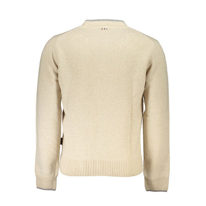 Napapijri Beige Tessuto Men Sweater