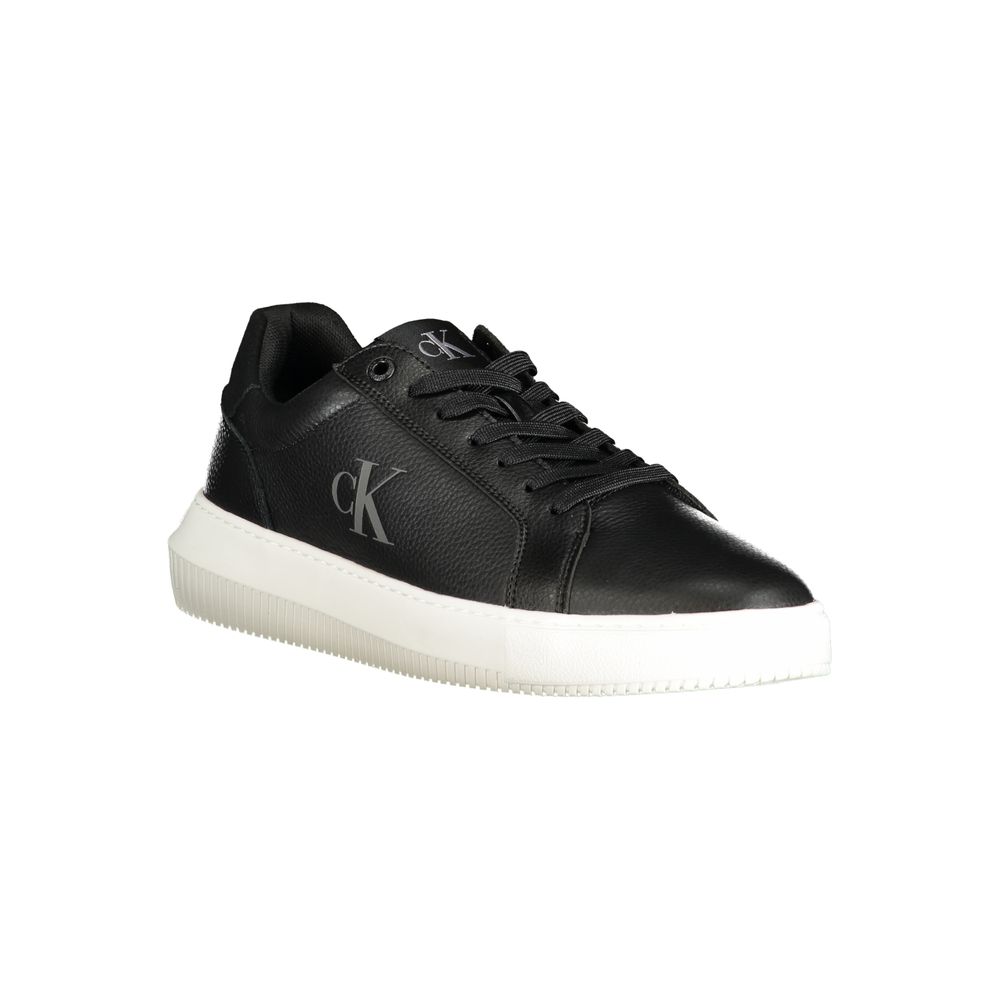 Calvin Klein Black Polyurethane Men Sneaker
